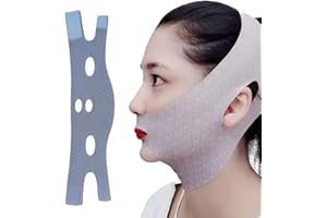 RAMGLYO Maschera sonno scolpisce viso, maschera forma V, modella linea V, riduce doppio mento, cintura lifting viso, rafforza viso, maschera mento dimagrimento viso uomo donna