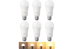 EDISHINE Żarówka LED E27 ciepła biel, możliwość ściemniania, 2700 K, LED E27, długa żarówka, 14 W, 1521 lm, bezstopniowe ściemnianie, śruba Edisona, zamiennik żarówki 60 W, 6 sztuk