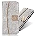 Produktbild Diamant Funkeln Bling für iPhone XS Max,Glitzer BookStyle Slim Ledertasche Schutzhülle Flip Folio Wallet Stand Card Slots Pocket Magnetverschluss Leder Etui Case Hülle