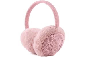 PESAAT Peasst Knit Kids Ear Muffs Plush Toddler Earmuffs Winter Ear Cover Girls Boys Cold Weather Ear Warmer