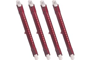 EatPitaya 500W R7S Ruby Heater Bulb, Patio Heater Lamp Heat Blub for Heatmaster R7 Heater, Heatmaster U3 Heating Bulb,240V 118mm, 4 PCS