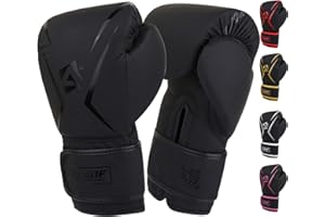 AQF Boxing Gloves Kids Adults - Training Muay Thai Gloves 4oz to 16oz for Punch Bag MMA Sparring Fighting & Kickboxing with Extra Layers of Padding