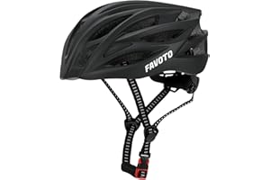Favoto Fahrradhelm für Erwachsene Fahrrad Helmet mit Abnehmbarer Innenfutter Verstellbar Rennradhelm Rollerhelm Mountainbike 