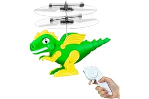 Ynybusi Flying Dinosaur Toys for Boys Girls Remote Control Helicopter Kids Drone Flying Ball Toy Gifts for 5 6 7 8 9-12 Years Old