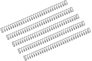 QUARKZMAN 5Stk Druckfeder Druckfedern 304 Edelstahl Feder Federn Zugfeder Zugfedern Spring 2mm AD 0.3mm Draht Größe 25mm Frei Länge Spiralfeder Spiralfedern Sprungfeder Stahlfeder Silber