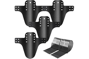 Dhqkqg Parafango MTB, Parafango Bici in Fibra di Carbonio, Mud Guard, Parafanghi Anteriori e Posteriori Universali per Mountain Bike, per Ciclismo/Corsa/Mountain Bike