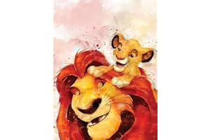 QEAPUG 5D Bricolage Diamond Painting, 5D DIY Broderie Diamant Painting Kit Complet, Peinture Diamant Artisanat Strass Point de Croix Painting pour Adultes, Enfants, Décoration Intérieur - lion