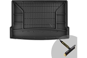 FROGUM ProLine 3D Esclusivo Tappetino Vasca Baule Bagagliaio in gomma perfetto per BMW Serie 1 F40 dal 2019 | Comodo organizzatore | Bordi più alti