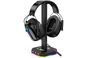 Voiakiu Casque Jeu RVB | Supports pour Casque Jeu RVB Supports universels pour Casque RVB | Accessoires pour écouteurs Jeu PC, Cadeaux pour Gamer