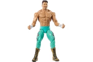 WWE Figurine d'action Eddie Guerrero de 15,2 cm avec 10 points d'articulation et un look réaliste