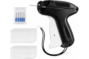 ilauke Fästpistol för hängetiketter, etikettpistol för kläder, det ingår 2 000 fästanordningar av plast och 5 ersättningsnåla