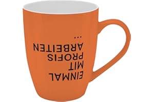 GRUSS & CO Becher mit Motiv "Profis" | Tasse mit Spruch, New Bone China Porzellan, 35 cl, mit Geschenkbaderole | lustiges Geschenk, Geburtstag | 74213