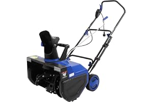 Elektrisk snöfräs med 2 LED-lampor, 220 V, 2 400 W, räckvidd på 7,6 m, 180° roterbar utmatningskanal, arbetsbredd 56 cm