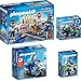Produktbild PLAYMOBIL® City Action 4-tlg. Set 6876 6877 6878 6879 Polizei-Motorradstreife + Polizistin + Straßensperre + Ganoven-Quad