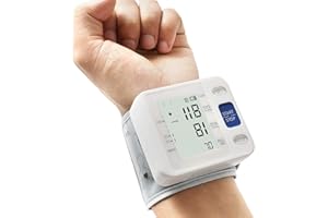 ARSIMAI Tensiomètre au Poignet：brassard réglable + 2 piles AAA +boîte de rangement + fonction mémoire 99 mesures + grand écran LCD