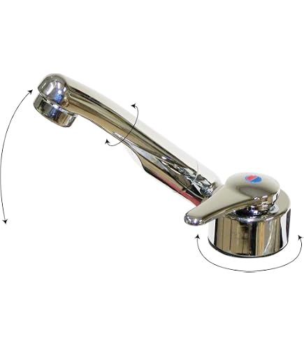 Robinet Eau Froide Rabattable Marron - Pour Camping-Car, Caravane, Bateau Ou Van