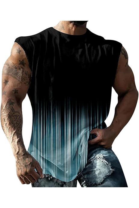 Under Armour Camiseta Tirantes Hombre Algodón, Estampado Hawai