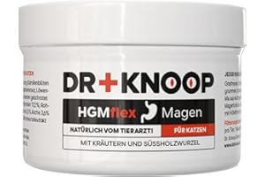 HGM Magenschutz Pulver für Katzen – bei Sodbrennen – Beigabe zum Katzenfutter – entwickelt von Tierarzt Dr. Knoop - 60 g | Anti Hairball Katze