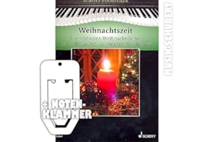 SCHOTT MUSIC GMBH Weihnachtszeit für Klavier inkl. praktischer Notenklammer - Die 38 schönsten Weihnachtslieder von STILLE NACHT bis WINTER WONDERLAND und die 12 schönsten klassischen Weihnachtsmelodien in einem Band mittelschwer arrangiert (Taschenbuch) von Hans-Günter Heumann (Noten/Sheetmusic)