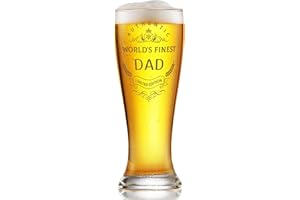 OEAGO Fathers Day Funny Gifts for Dad from Daughter Son 500ml Beer Glass,Dad Birthday Gifts for Men Husband,Fathers Day Presents for Christmas Anniversary
