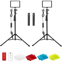 Neewer 2 Packs Dimmable 5600K USB LED Video Light with Adjustable ...