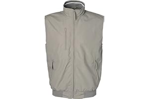 Niscioma Smanicato Da Lavoro Uomo - Giubbotto Senza Maniche, Giacca Smanicata Sportiva Non Imbottita, Giubbino Con Fodera Retinata e due ampie tasche con zip, Modello MAS