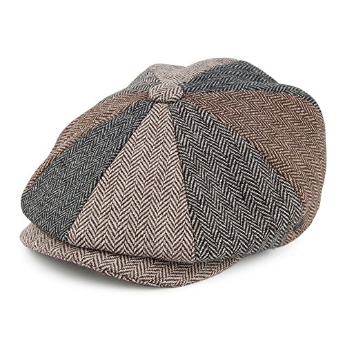 Jaxon & James Gorra Newsboy Patch diseño de Espiga XL