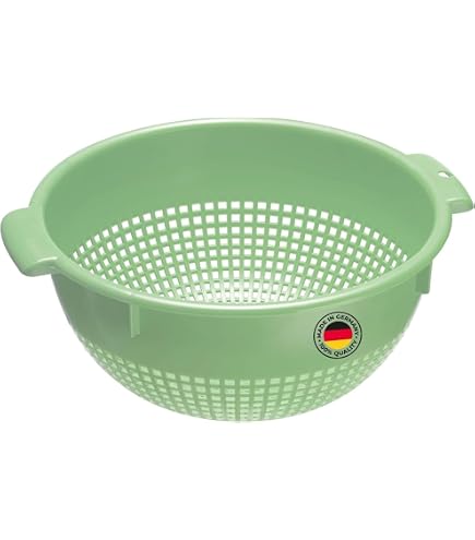 Relaxdays Scolapasta Pieghevole, Bacinella Colapasta Salvaspazio Ciotola Scolatutto Plastica 13 5x33 5x32 5 Cm Verde 88726851