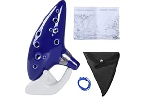 Aurzen Zelda Ocarina 12 Loch Alt C Okarinas mit Liederbuch (Songs From the Legend of Zelda)