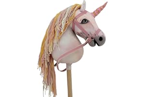 Haasenstrauch Sweety Toys 14514 Hobbyhorse Steckenpferd Einhorn ohne Rollen geeignet für Hobbyhorsing Turniere