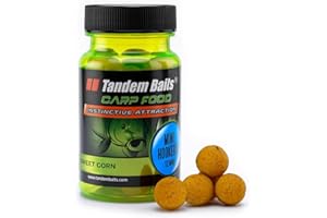 Tandem Baits Carp Food Perfection Mini Hookers, D'appâts pour carpes, Pêche de la Carpe, Peche, Pop-Ups, Bouillette Carpe, Professionnel Accessoires de Pêche Carpe 12mm 50g