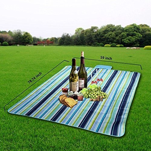 VastSean Coperta da picnic grande in PVC 100% impermeabile coperta 200 cm x 145 cm