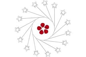 Zerodis 50pcs Porta Biglietti da Visita Metallo Clip di Carta Nota Foto memo Holder Argento Fai da Te Morsetto Accessori Torta di Argilla(A Forma di Stella)