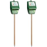 Antonki 2 Pieces Plant Moisture Meter, Hygrometer Soil Plants, Flower Irrigation Monitor for Indoor and Outdoor Plants, No Ba