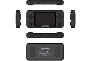 ANBERNIC RG351P - Console da gioco portatile, stile retrò, sistema Open Source Linux, con scheda TF da 64 G, 2500, console da gioco da 3,5 pollici, schermo IPS portatile