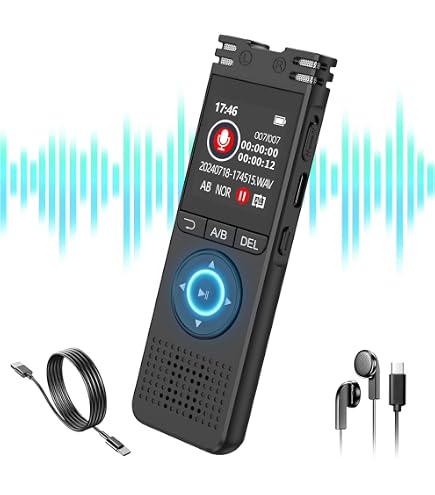 AI Voice Recorder, Notta Memo Digital Voice Recorder w/Case, AI