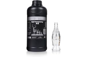 NOVA3D 3D Printer Resin Ultra-Clear 405nm Rapid Curing Resin Designed for Monochrome LCD 3D Printing (1000ml)