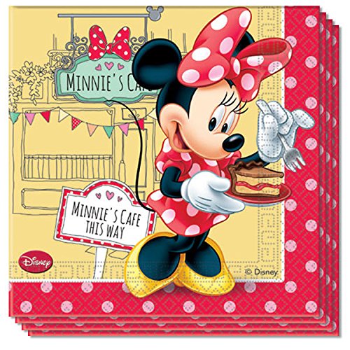 20 Servietten * MINNIE MOUSE CAFE * für einen Kindergeburtstag