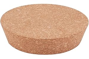 BENECREAT Tappo per Bottiglia di Vino in Sughero Affusolato Spesso 30 mm, Tappo di Sughero Piatto Arrotondato per L'Artigianato di Bottiglie, Diametro: 111 mm,Halloween Christmas