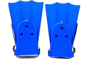 Gaeirt Palmes Courtes de plongée en apnée pinne Snorkeling Cadre aérodynamique Pratique pinne snorkeling matériau Souple, Trou de vidange à Double Canal, Palmes de plongée pour Pinne pinne mare Pinne