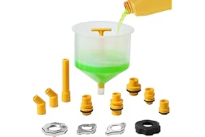 OEMTOOLS 87009 No-Spill Coolant Filling Plastic Funnel Kit Green