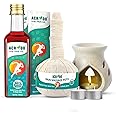 Achoo Herbal Compress Kit | Massage Potli 100GM | Pain Oil 100ML | Joint Muscle Pain Relief Kit | Candle Diffuser