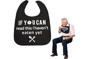VPB Bavoir Adulte,Adulte lavable,Bavoir Adulte Humoristique,Protection des Vêtements,Bavoirs Adultes pour Repas Impermeable et Réutilisable pour Homme,Handicapé