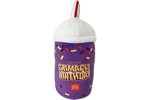 NEFLUM 9.84 '' Peluches Grimace, Kawaii McDonalds Oreiller pour Tasse À Lait Frappé Violet, Super Soft Anime Plushie Chubby Grimace Shake Poupée en Peluche, Perso.nnage avec Peluches À Collectionner