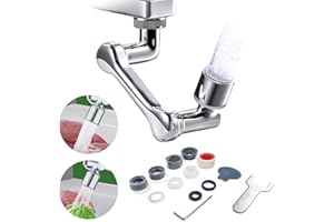 TIMIYOU Grifo Cocina, Aireador Grifo Cocina, Grifo Universal 1080º, Adaptador Grifo Para M20/M22/M24 Cocina, Lavabo,Baño