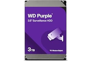 Western Digital Purple 3TB Surveillance 3.5 Inch SATA 6 Gb/s Hard Disk Drive with Allframe 4K Technology - 180TB/yr, 64MB Cache, 5400rpm - WD30PURZ