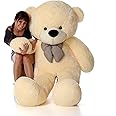 BHAGWATI SOFT TOY Teddy Bear Plush Stuffed Animals Soft Toys, Huggable Teddy Bear, Birthday Gift for Boys, Girls, Wife, Girlfriend, Women, Kids Valentine's Christmas Gift (4 Feet, Cream)