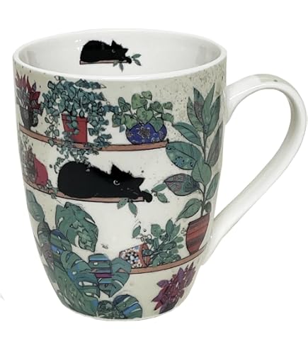 Éventail Chat Et Chaton Au Jardin KIUB - 24 Cm - Papier Et Bambou - Décoration Et Rafraîchissement