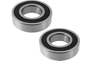 LT Easiyl 2Pcs Roulements à Double Joint en Caoutchouc 6206-2RS 30 X 62 X 16 Mm pour équipement Industriel Roues à Rouleaux pour Moteur Rotatif