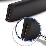 NTG-SOLUTIONS - Perfil de Goma Protector de Bordes para Chapas 0.8 a 1.5mm 10m L | Cantoneras para Chapa y Cristales | Adhesi